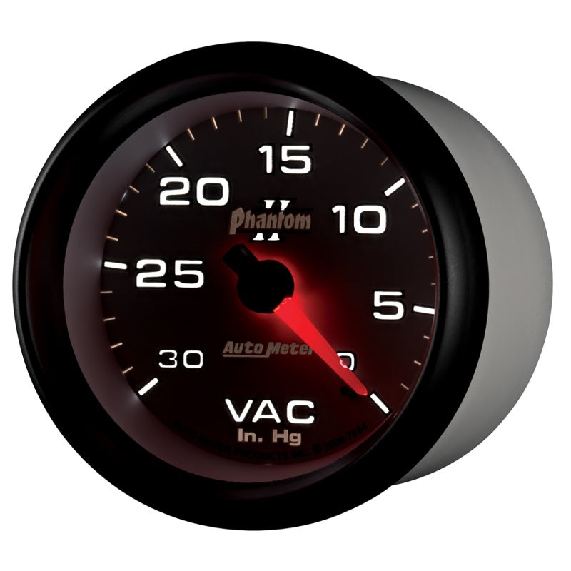 FR SPORT AutoMeter Gauge Vacuum 2-5/8in. 30Inhg Mechanical Phantom II 7884 - View 2