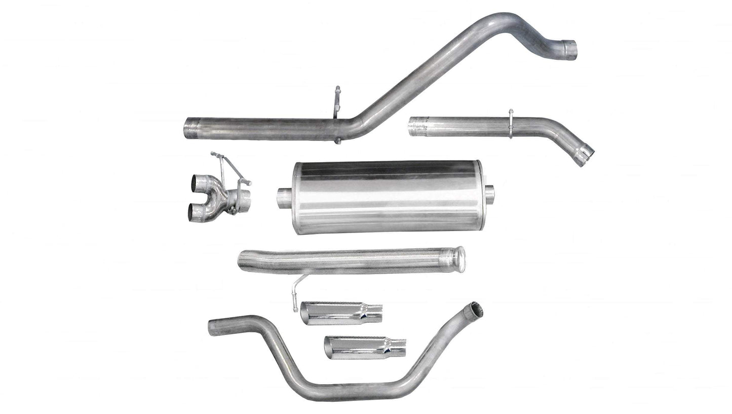 Corsa Sport / 3.0 in Cat-Back DRE 4.0 in Single Tips | 09-13 Silverado Sierra 4.8L 5.3L 119WB (24921)