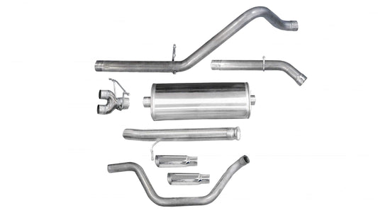 Corsa Sport / 3.0 in Cat-Back DRE 4.0 in Single Tips | 09-13 Silverado Sierra 4.8L 5.3L 119WB (24921)
