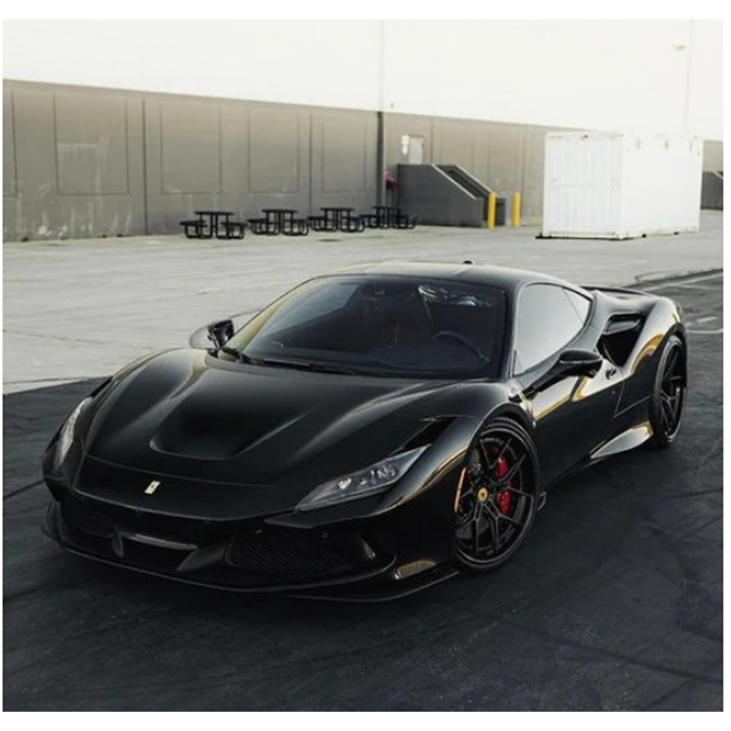 OEM Style Carbon Fiber Side Front Splitter for Ferrari F8 Tributo