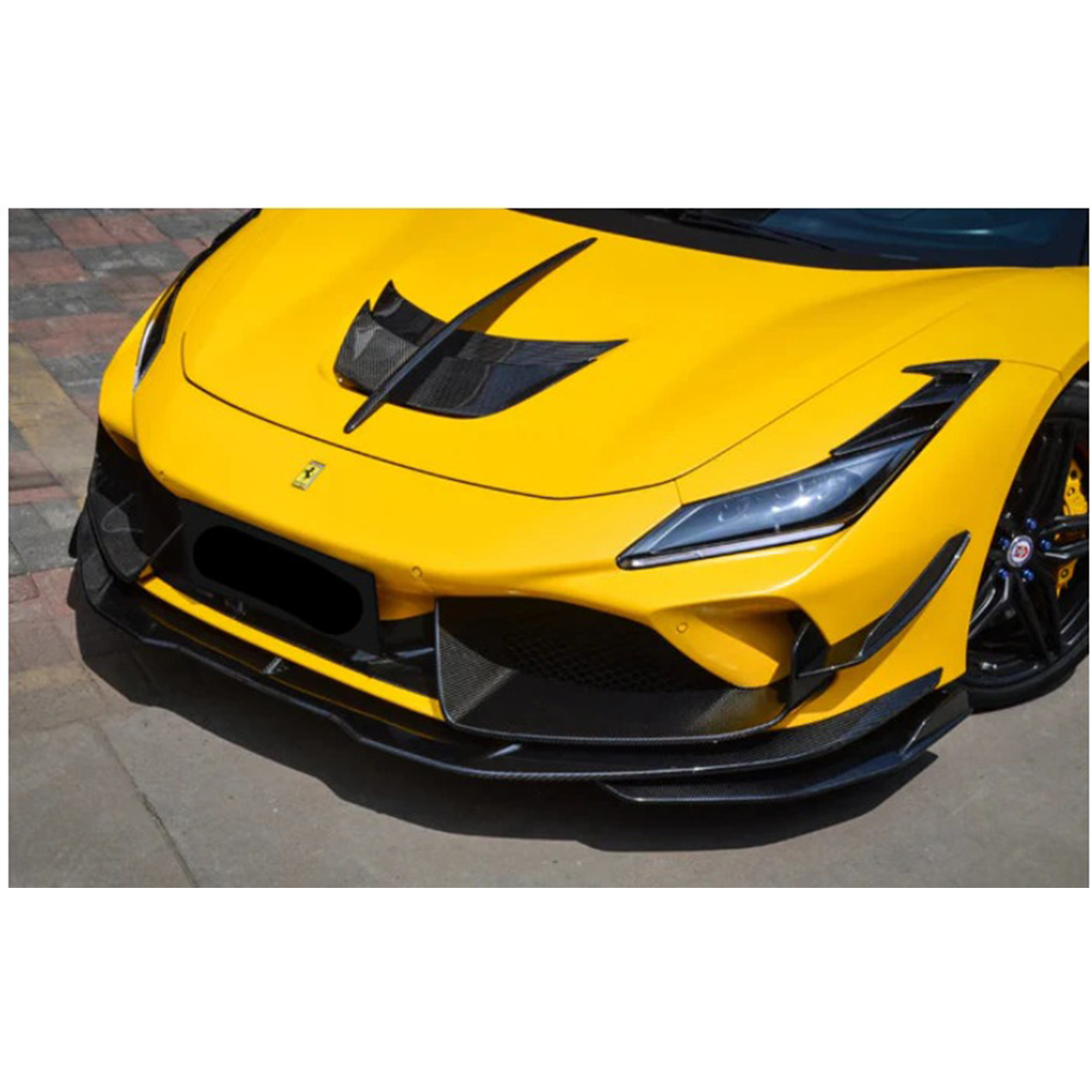 Prepreg Carbon Fiber Front Bumper Air Vent Intake Trim for Ferrari F8