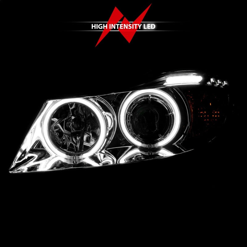 Anzo 2006-2008 BMW 3 Series E90-E91 Projector Headlights w/ Halo w/ LED Bar