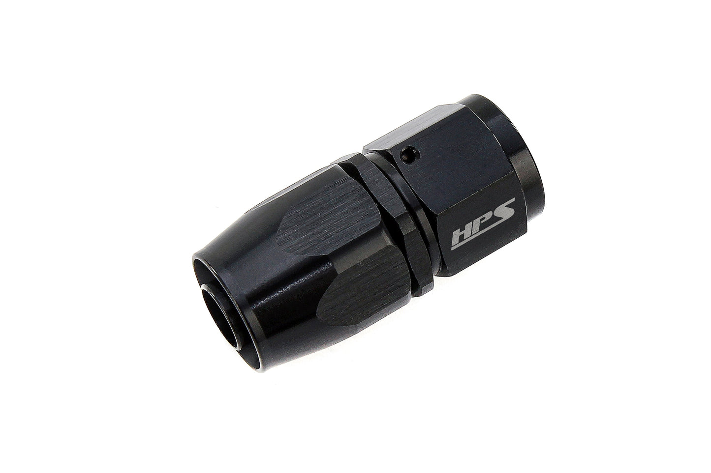HPS Performance Products Compression Double Swivel Hose End to AN Female, Aluminum, Black