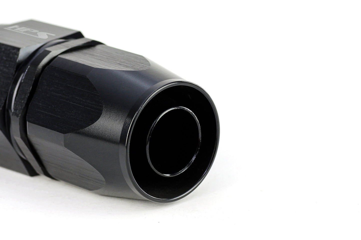 HPS Performance Products Compression Double Swivel Hose End to AN Female, Aluminum, Black