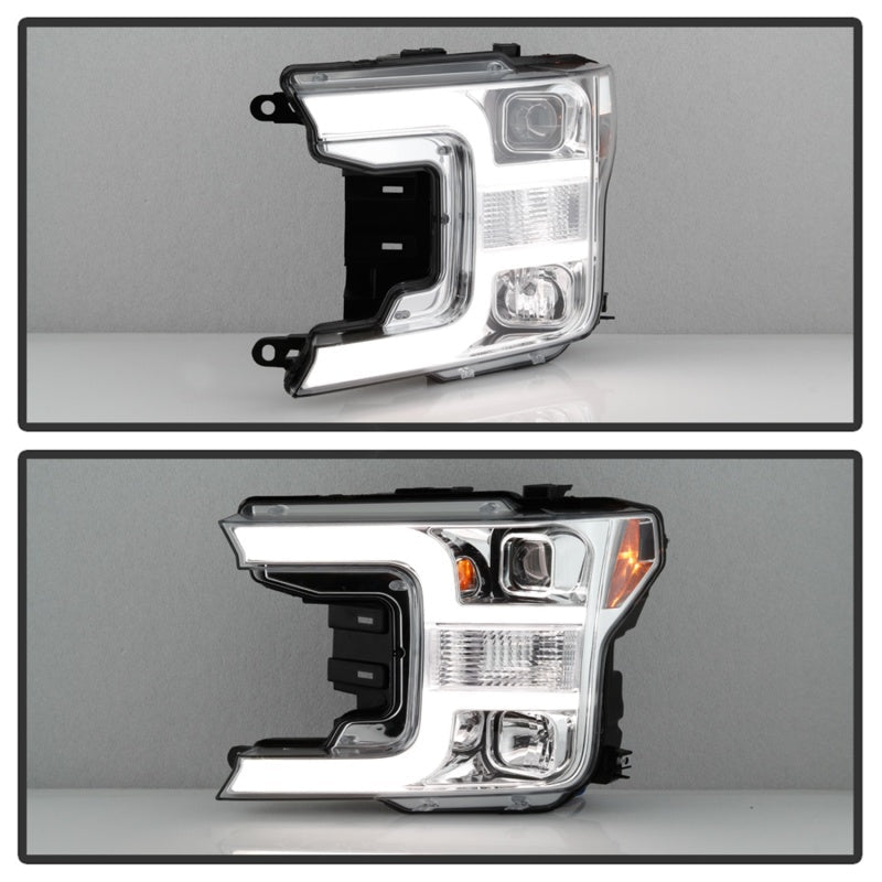 Spyder Signature Ford F150 18-19 (Halogen Model) Projector Headlights - Chrome (PRO-YD-FF15018-LB-C) 5086617
