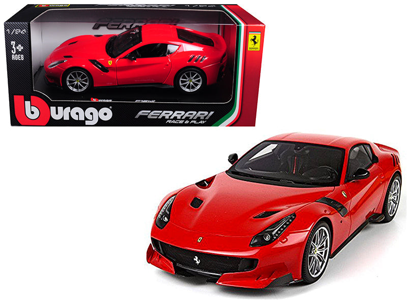 Rapid Vehicles Ferrari F12 TDF Red 1/24 Diecast Model Car by Bburago  free shipping USA