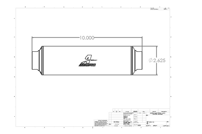 Aeromotive Filter In-Line AN-16 40 micron Stainless Steel 12363