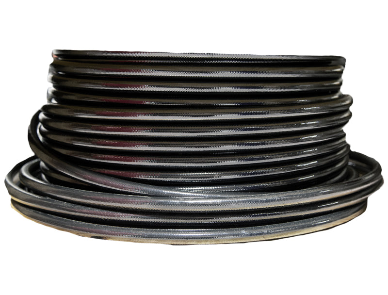 Aeromotive PTFE SS Braided Fuel Hose - Black Jacketed - AN-12 x 8ft 15333