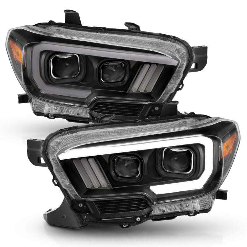 Anzo Toyota Tacoma '16-18 Projector Plank Style Switchback H.L Black Amber
