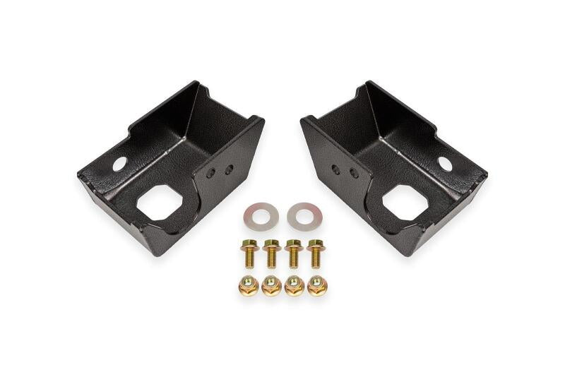 BMR Suspension BMR 21-24 Ford Bronco Rear Shock Mount Skid Plates - Black Hammertone SG1860H