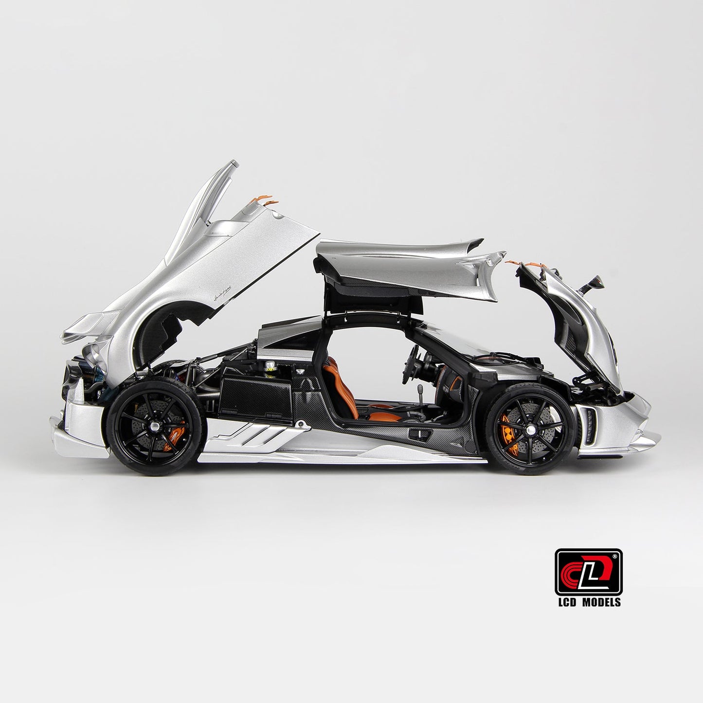 LCD 2020 Pagani Imola Silver w/ Black Wheels 1:18