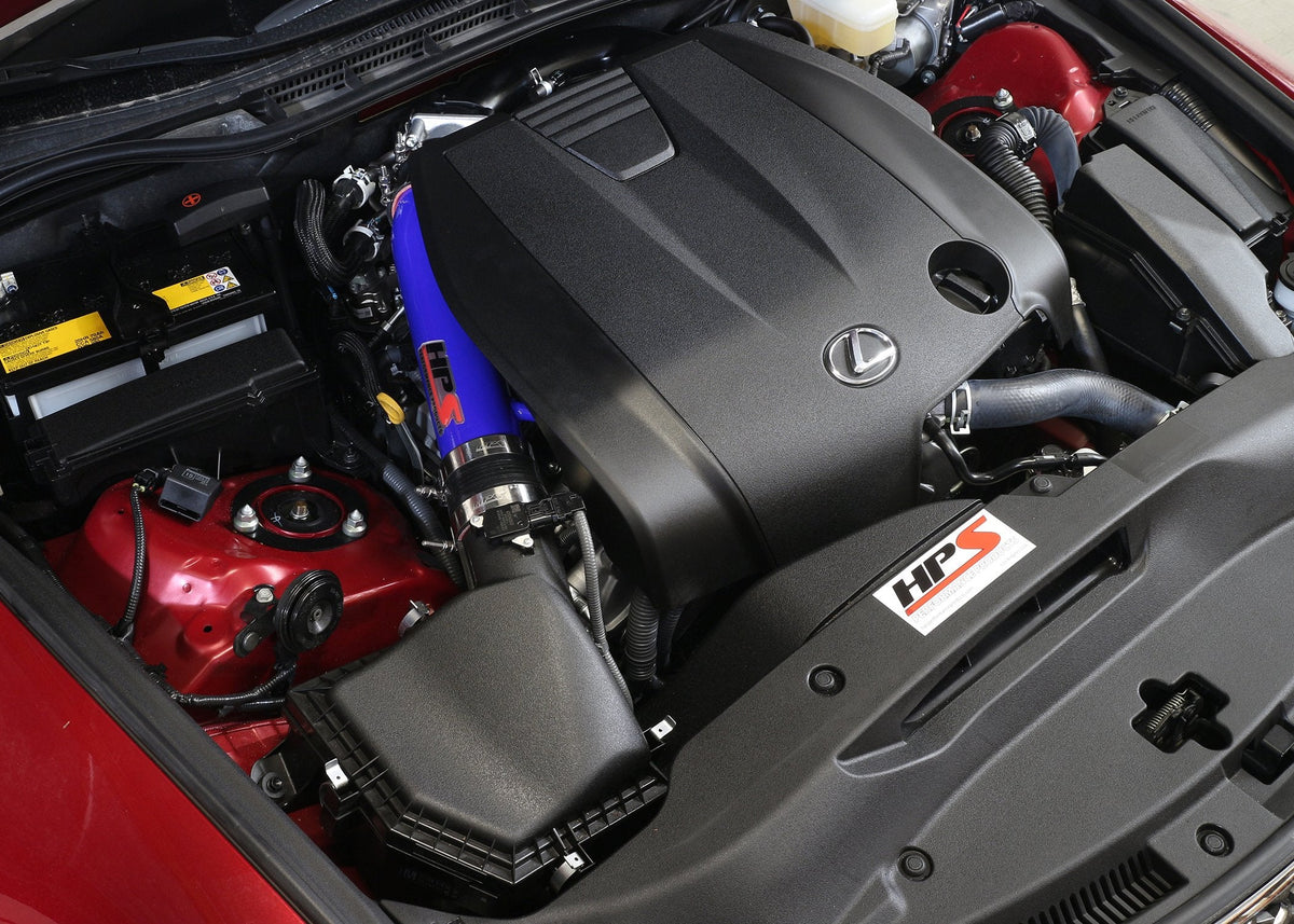 FR SPORT HPS Post MAF Air Intake Tube Kit 2014-2016 Lexus IS250 2.5L V6 Non F-Sport, Blue - View 4