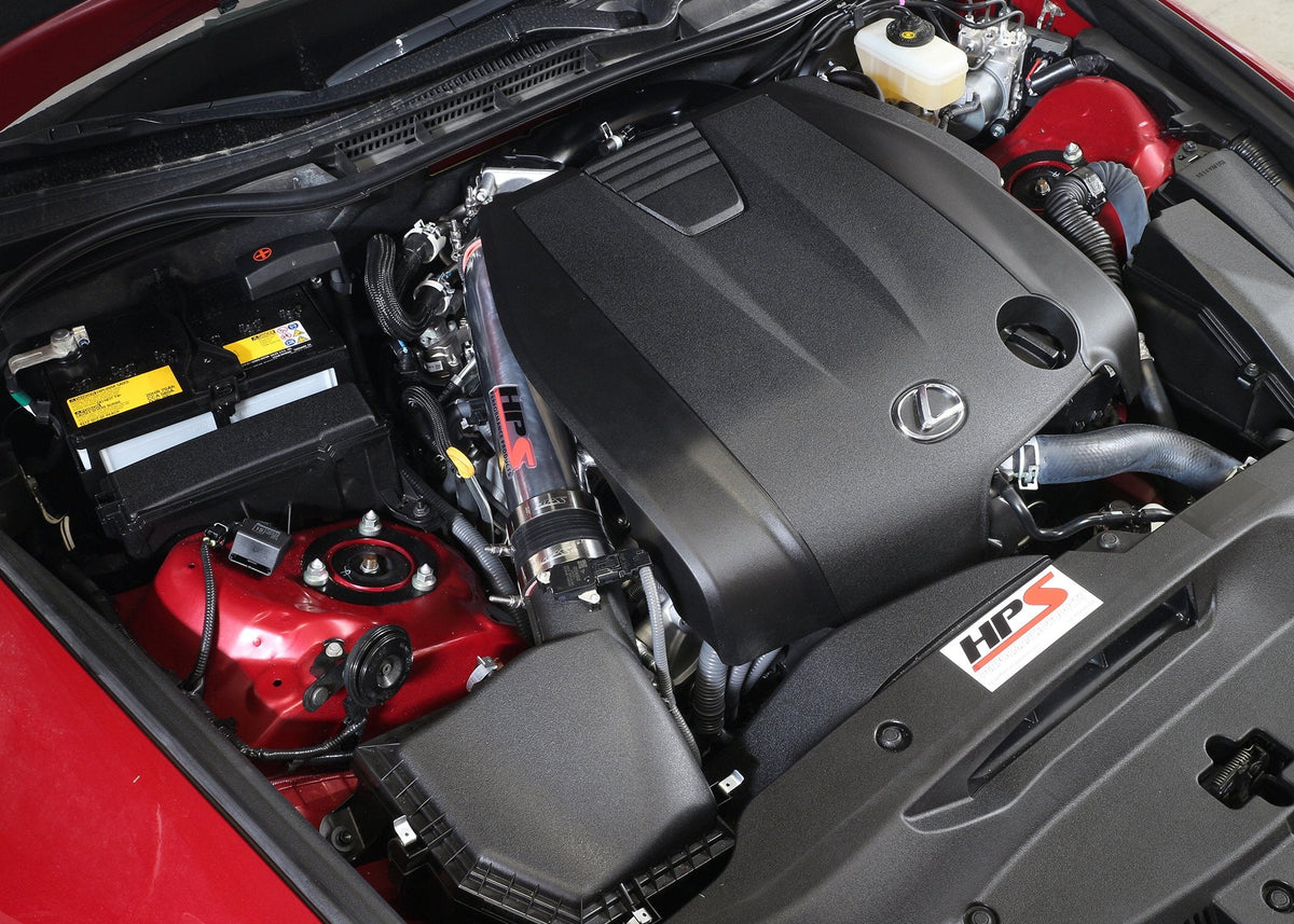 FR SPORT HPS Post MAF Air Intake Tube Kit 2014-2016 Lexus IS250 2.5L V6 Non F-Sport, Black - View 4