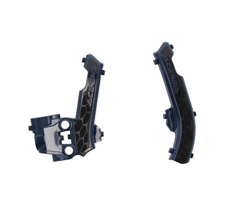 Acerbis 17+ KTM SX50/ SX-E 3/SX-E 5/ Husq EE 5/TC50/ GasGas Frame Guards- X-Grip - Blue/Black 2979611034