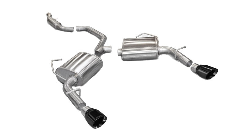 Corsa Performance 11-13 Chrysler 200/Dodge Avenger V6 Black Sport Cat-Back Exhaust