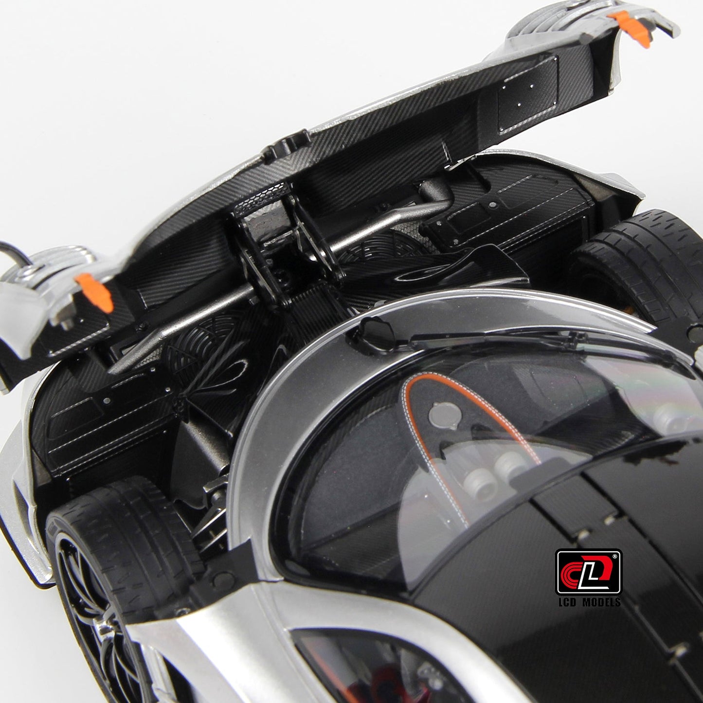 LCD 2020 Pagani Imola Silver w/ Black Wheels 1:18