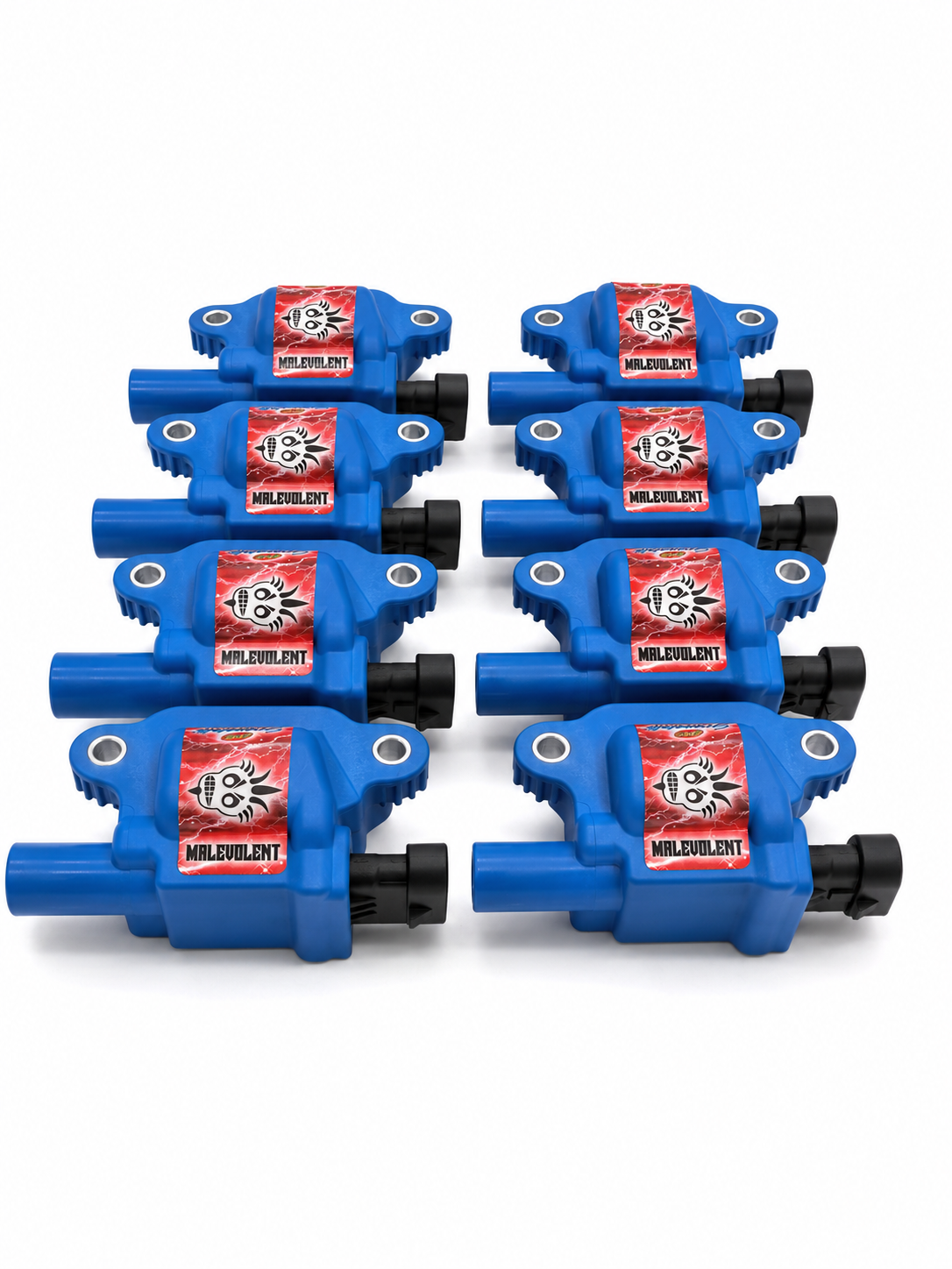 2005–2017 GM LS2/LS3/LS7/LS9/LSA Granatelli 85kV Malevolent Blue Coil Packs – 28-0513-CPBM