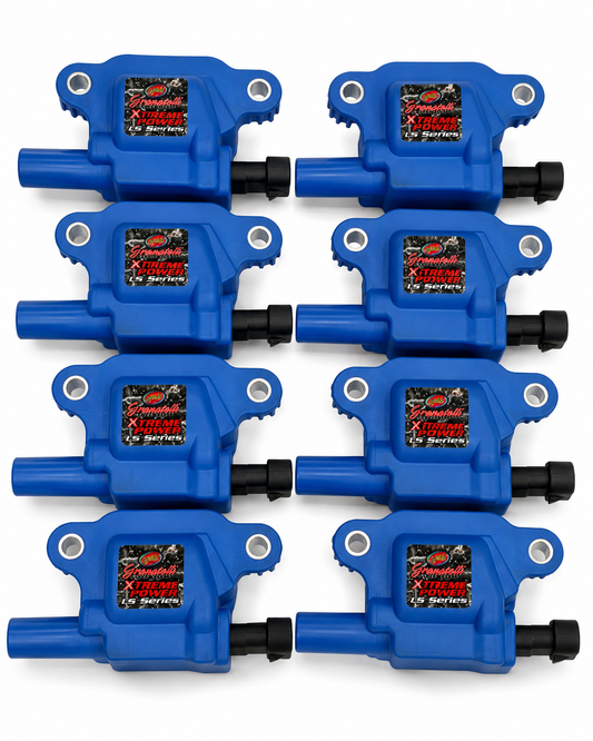 2005–2017 GM LS2/LS3/LS7/LS9/LSA Granatelli 80K Pro Series Extreme Blue Coil Packs – 28-0513-CPB