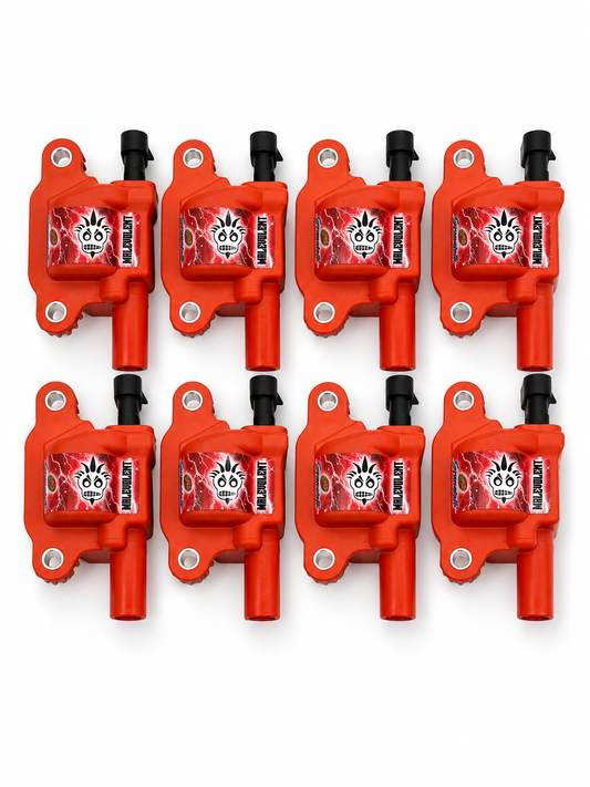 2005–2017 GM LS2/LS3/LS7/LS9/LSA Granatelli 85K Malevolent Red Coil Packs – 28-0513-CPRM
