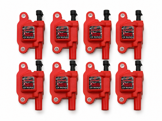 2014–2024 GM LT1/LT4 Granatelli 80K Pro Series Extreme Red Coil Packs – 28-0514-CPR