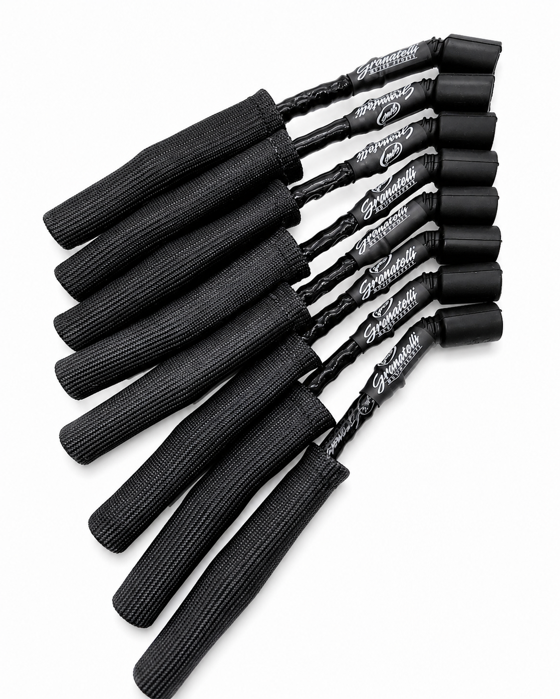 Granatelli GM LS & LT 0-Ohm 12" Black High-Temp Kevlar-Boot Coil-Near-Plug Spark Plug Wires – 28-1629HTBB