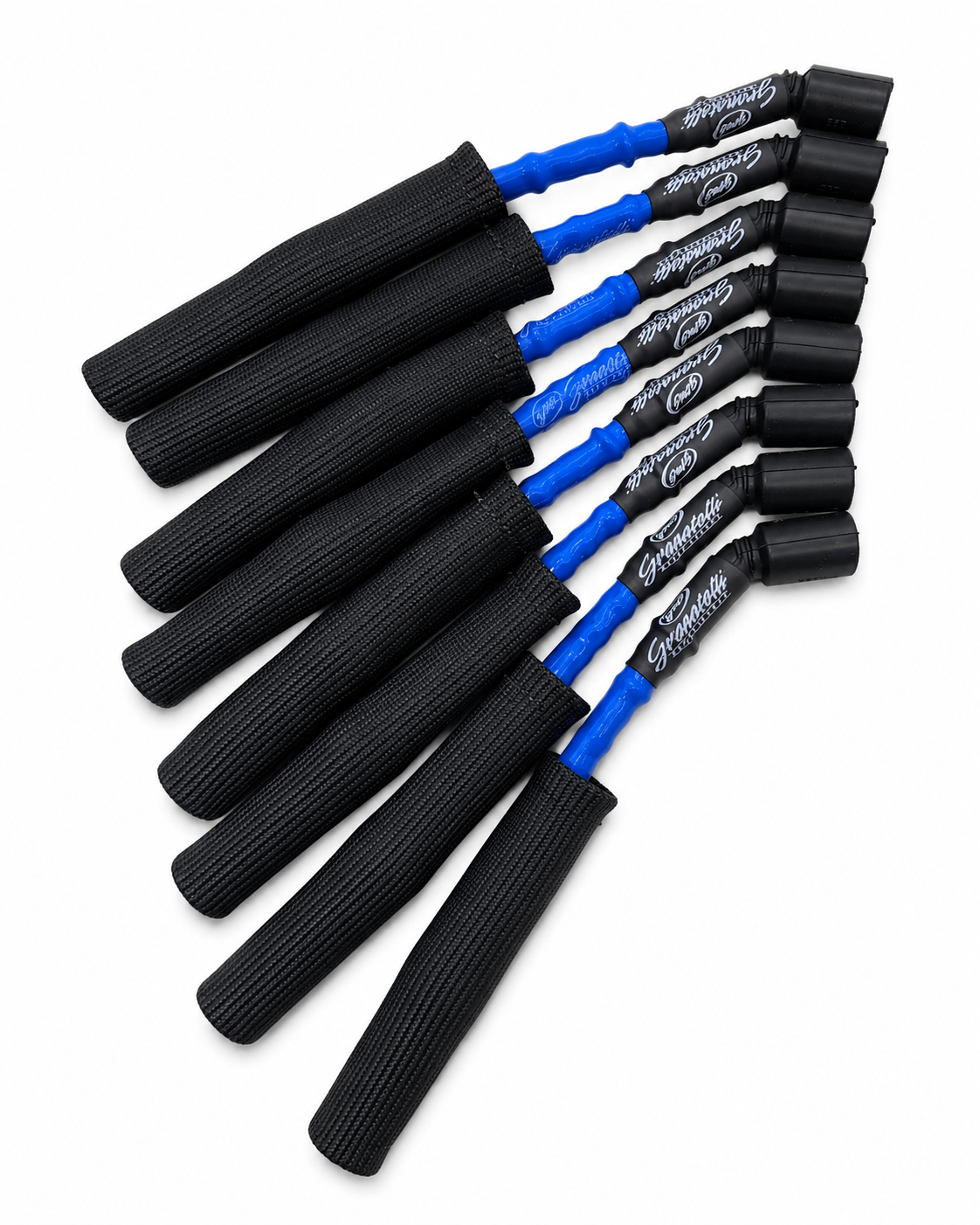 Granatelli GM LS & LT 0-Ohm 10" Blue High-Temp Kevlar-Boot Coil-Near-Plug Spark Plug Wires – 28-1545HTBLB