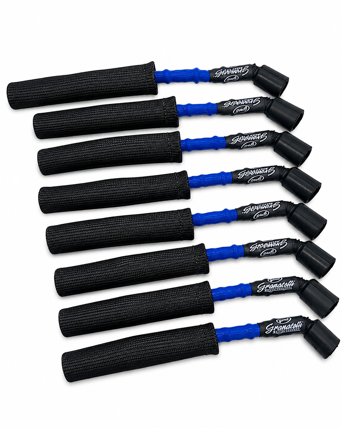 Granatelli GM LS & LT 0-Ohm 10" Blue High-Temp Kevlar-Boot Coil-Near-Plug Spark Plug Wires – 28-1545HTBLB