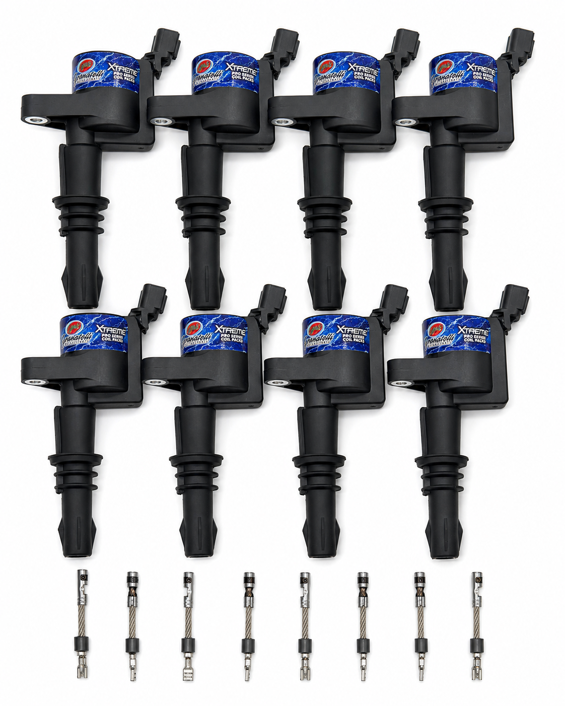 Granatelli 65kV Coil Packs & Connector Kit for 2008–2010 Ford 4.6L & 5.4L 3V – 28-1814SC