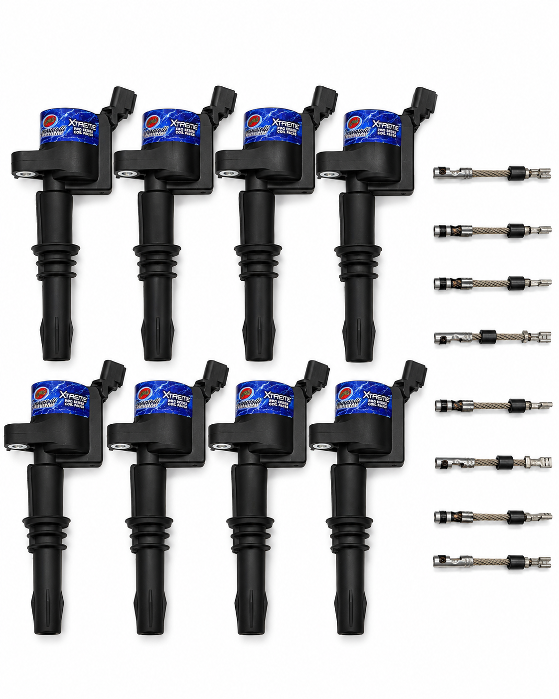 Granatelli 65kV Coil Packs & Connector Kit for 2008–2010 Ford 4.6L & 5.4L 3V – 28-1814SC