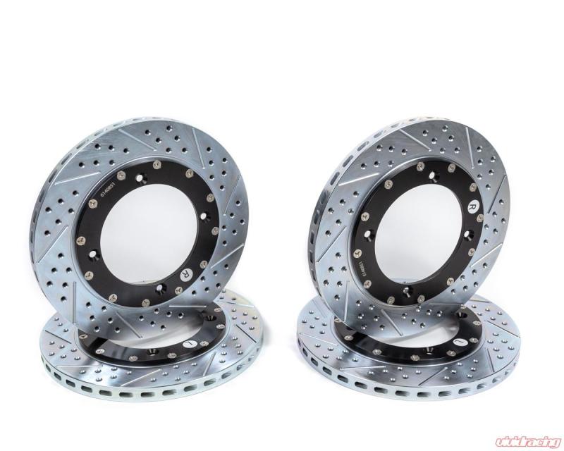 FR SPORT Agency Power Big Brake Kit Front and Rear Red Can-Am Maverick X3 Turbo 14-18...