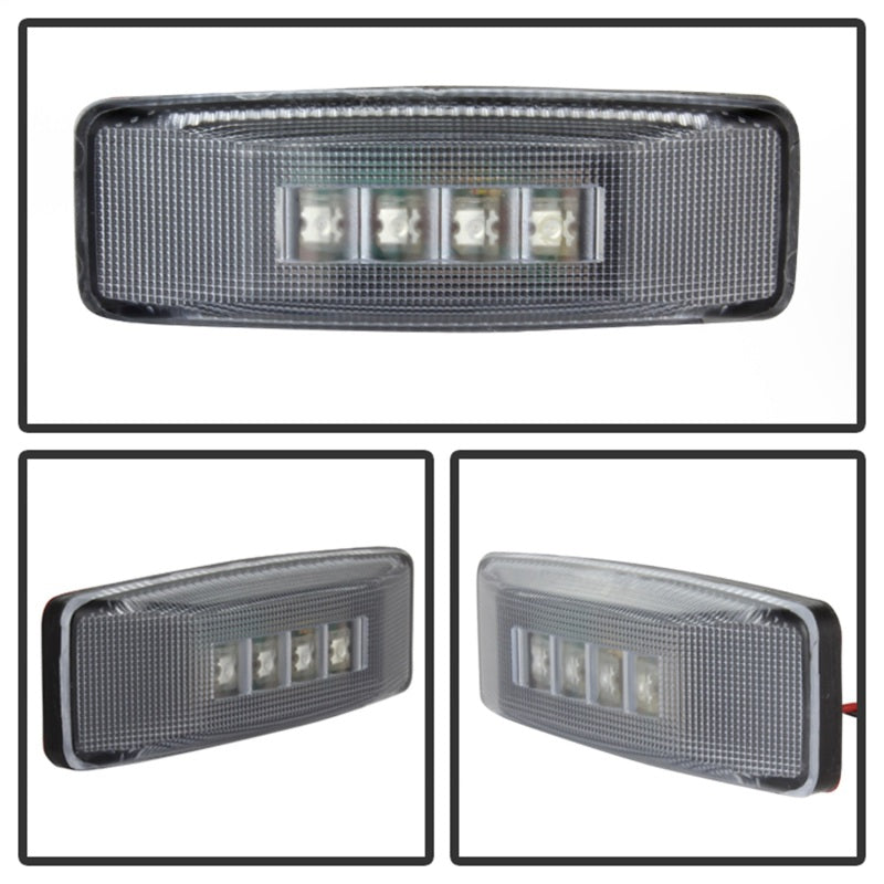 FR SPORT SPYDER Xtune Dodge Ram 94-02 Dually 2 Red LED+2 Amber LED Fender Lights 4pcs Clear...