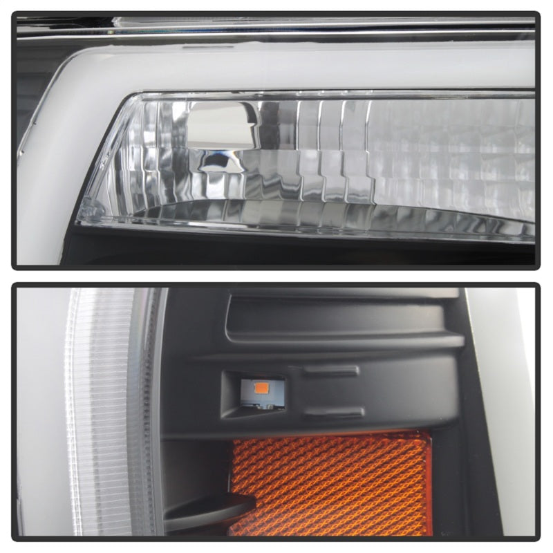 FR SPORT Spyder 04-08 Ford F-150 Projector Headlights - Light Bar DRL - Black...
