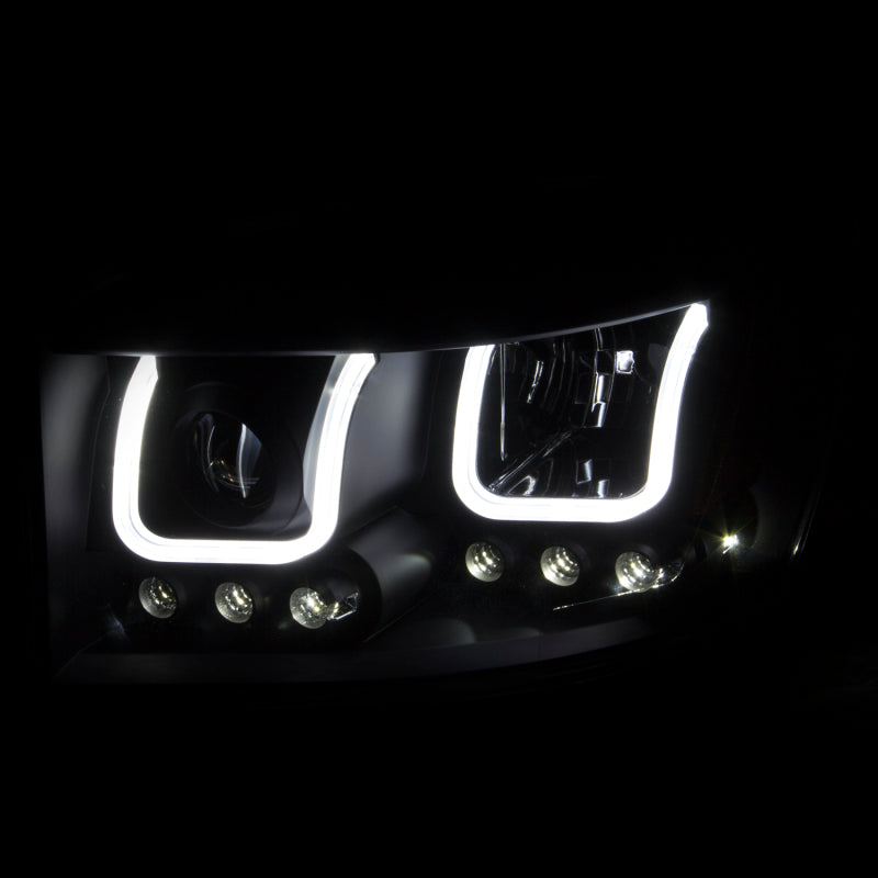 Anzo 2006-2008 Dodge Ram 1500 Projector Headlights w/ U-Bar Black