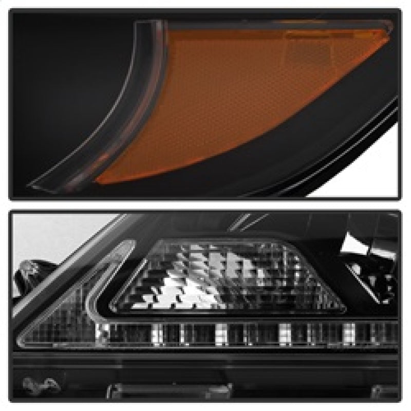 Spyder 2015-2017 Toyota Sienna Projector Headlights - DRL LED - Black PRO-YD-TSEN15-DRL-BK 5084002