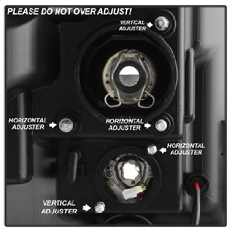 FR SPORT Spyder 11-16 Ford F-250/F-350 V2 Projector Headlights - Light Bar DRL - Chrome...