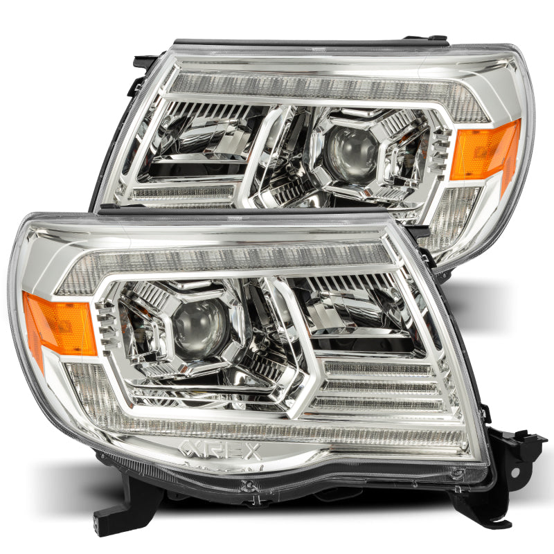 FR SPORT AlphaRex 05-11 Toyota Tacoma PRO-Series Projector Headlights Plank Style Design Chrome...