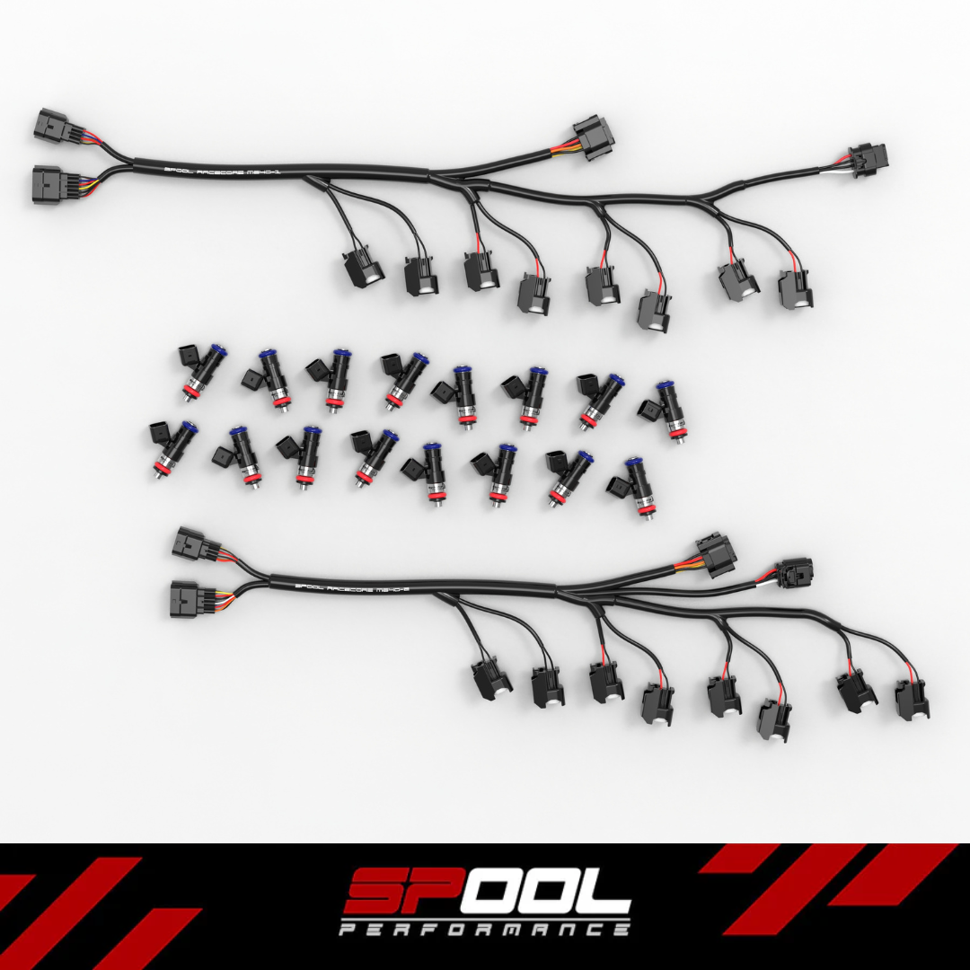 Spool Performance McLaren M840T RaceCore Injector Harness & ID1050-XDS Injector Package