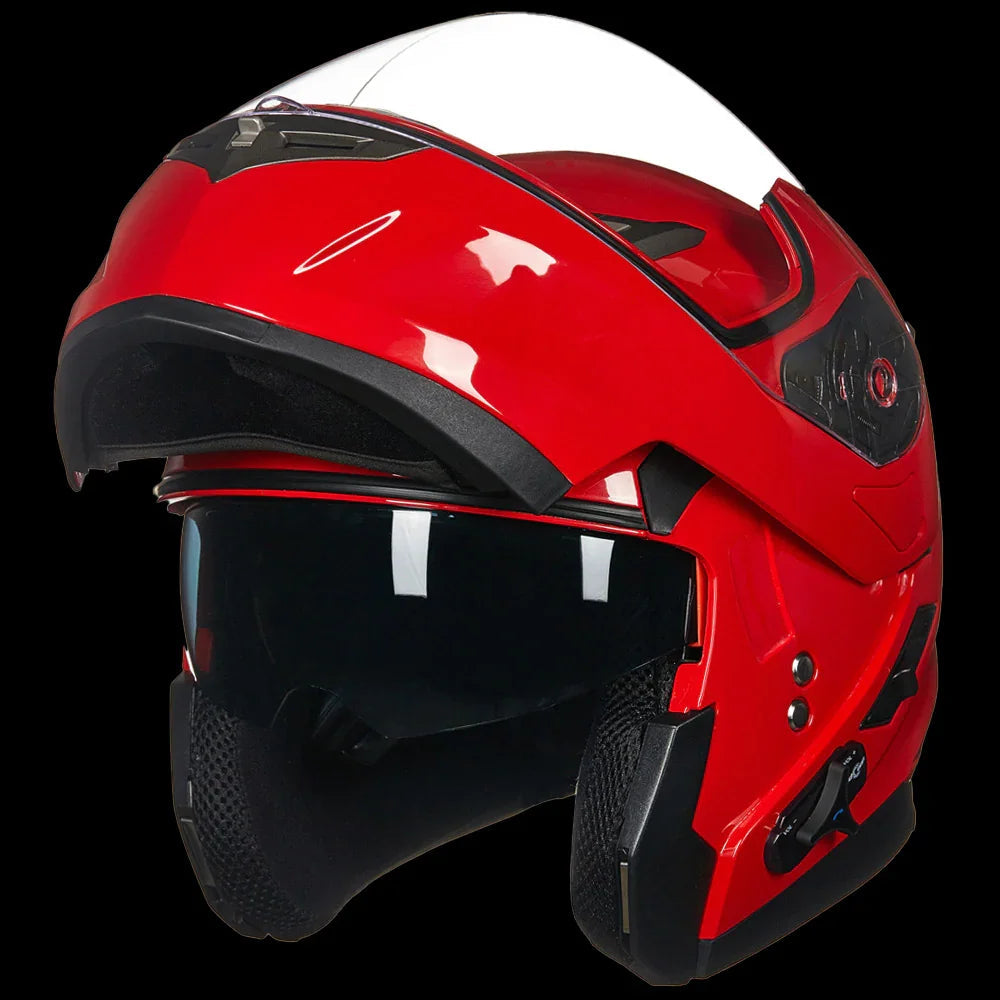 ILM Bluetooth Integrated Modular Flip up Full Face Motorcycle Helmet Model 953