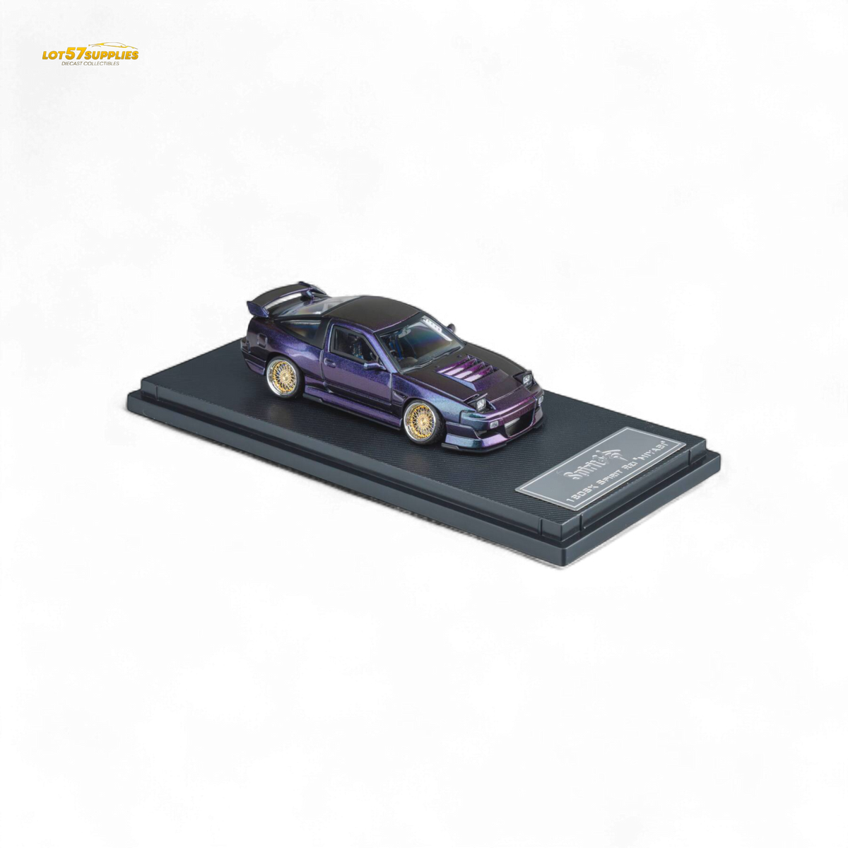 MicroTurbo Nissan 180SX Spirit Rei Purple Chameleon 1:64