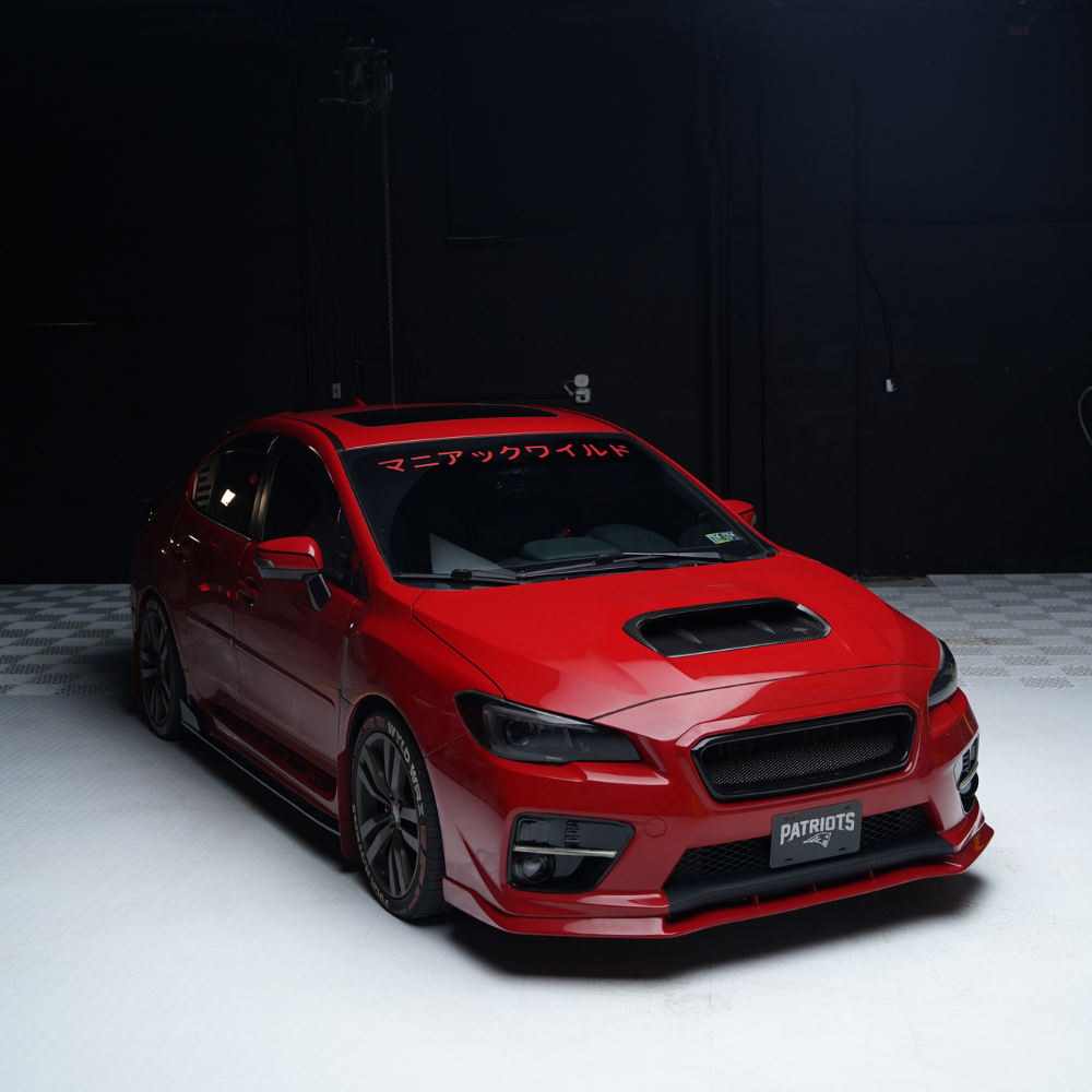 JDMuscle [15-21 WRX/STI] Prepreg Carbon Fiber Hood Scoop V1