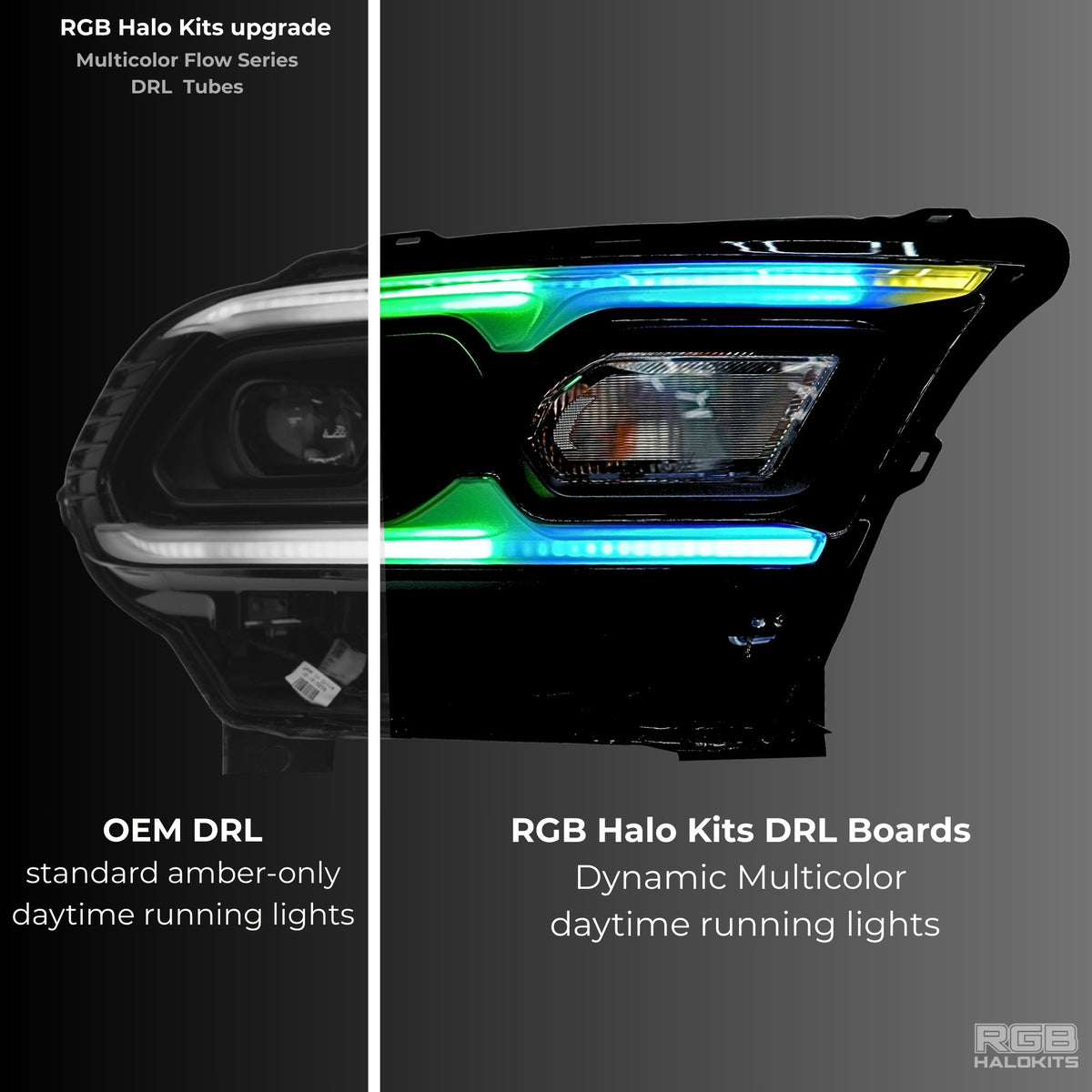 RGB Halo Kits Dodge Durango Multicolor Flow DRL Kit (2021-2026) - View 3