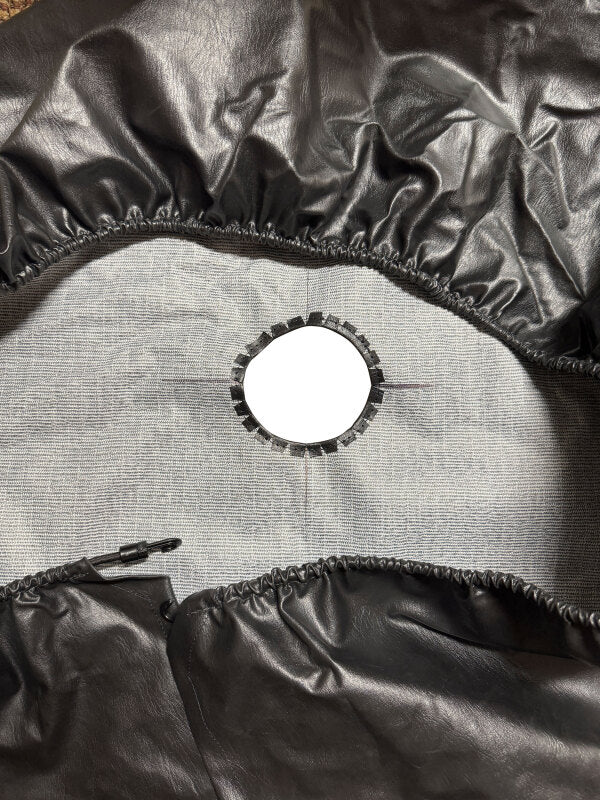 Covercraft Heavy Duty Spare Tire Cover w/ Back Up Camera Opening - XXLG ST1105BK