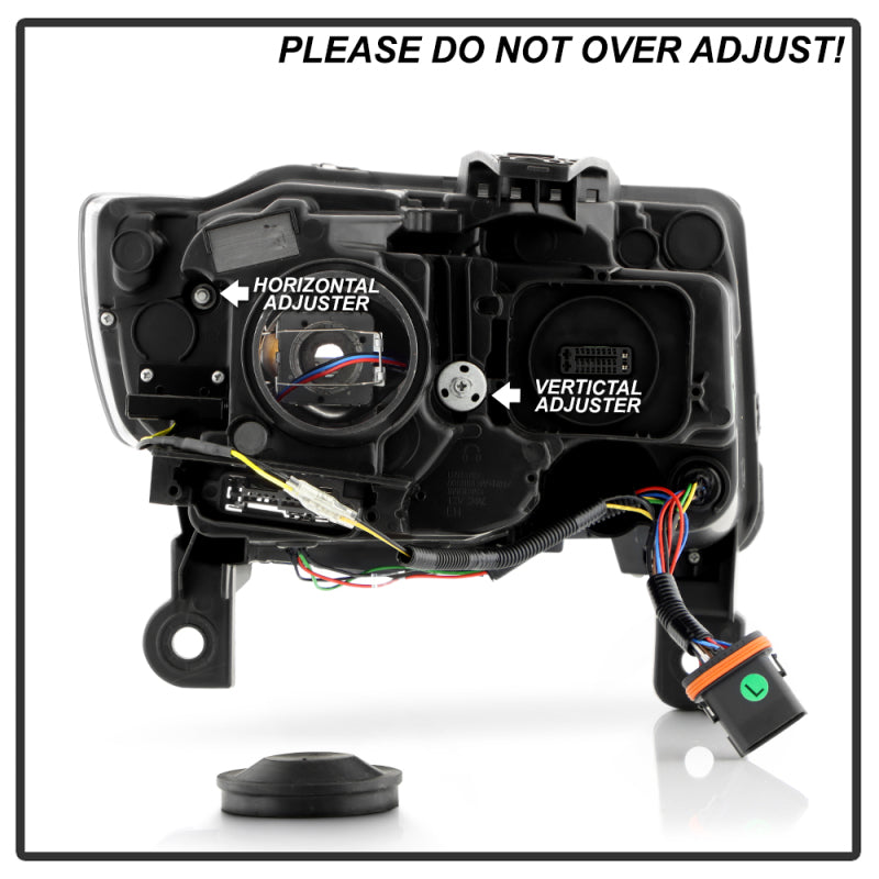 SPYDER 14-21 Jeep Grand Cherokee (HID Model Only) Projector Headlights - Black 5088956
