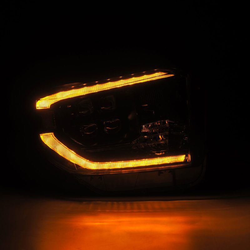 AlphaRex 14-21 Toyota Tundra NOVA-Series LED Proj Headlights Alpha-Blk w/Actv Light & Seq. Sig + DRL 880832 *Discontinued