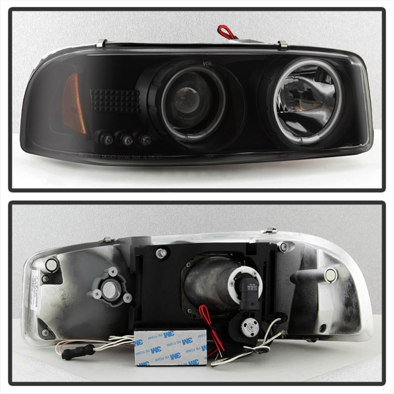 Spyder GMC Sierra 1500/2500 99-06 Projector Headlights CCFL Halo LED Blk Smke PRO-YD-CDE00-CCFL-BSM 5078704