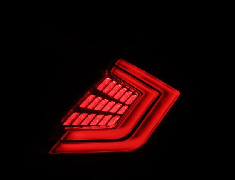 AlphaRex 16-21 Honda Civic Hatchback / Type-R FK8 Nova-Series LED Tail Lights - Clear Smoke 676040 *Discontinued