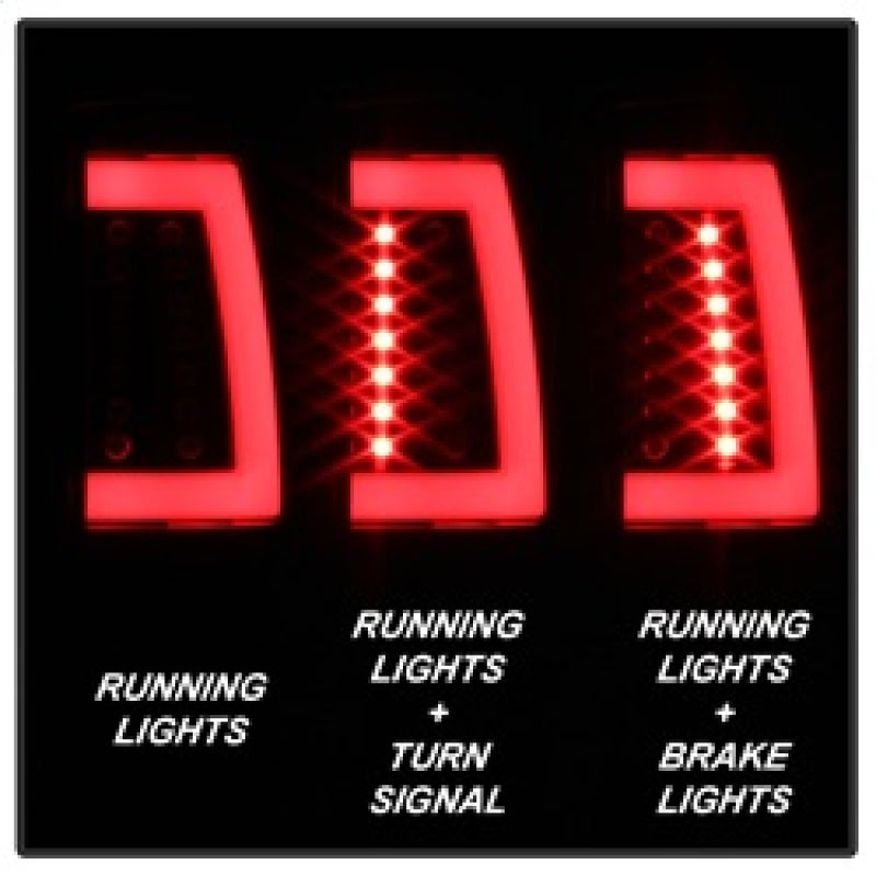 Spyder 00-06 GMC Yukon/Yukon XL V2 Light Bar LED Tail Lights - Black (ALT-YD-CD00V2-LBLED-BK) 5084149