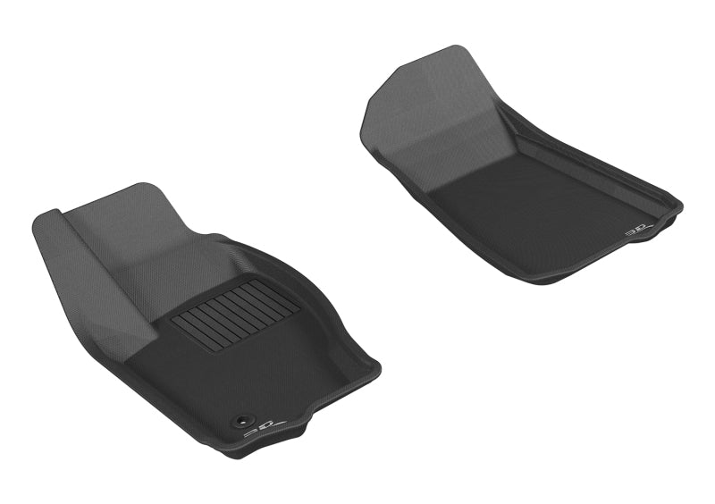 3D MAXpider 2006-2010 Jeep Commander Kagu 1st Row Floormat - Black L1JP00711509