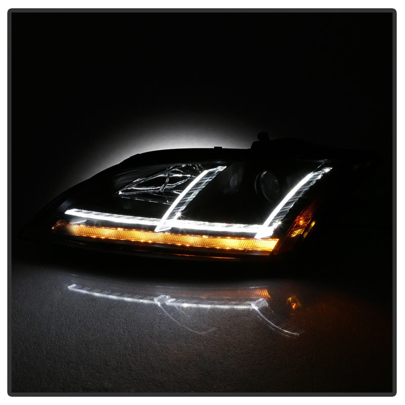 FR SPORT Spyder 08-15 Audi TT HID Xenon Projector Headlights w/Seq Turn Signal - Blk...
