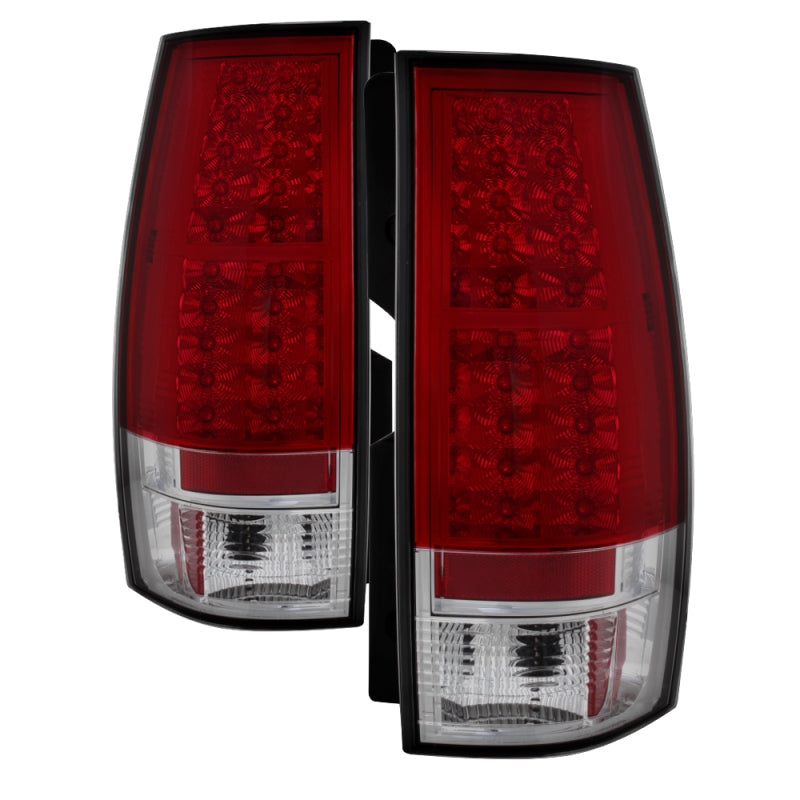 FR SPORT Spyder Chevy Suburban/GMC Yukon/Yukon Denali 07-14 LED Tail Lights Red Clear...